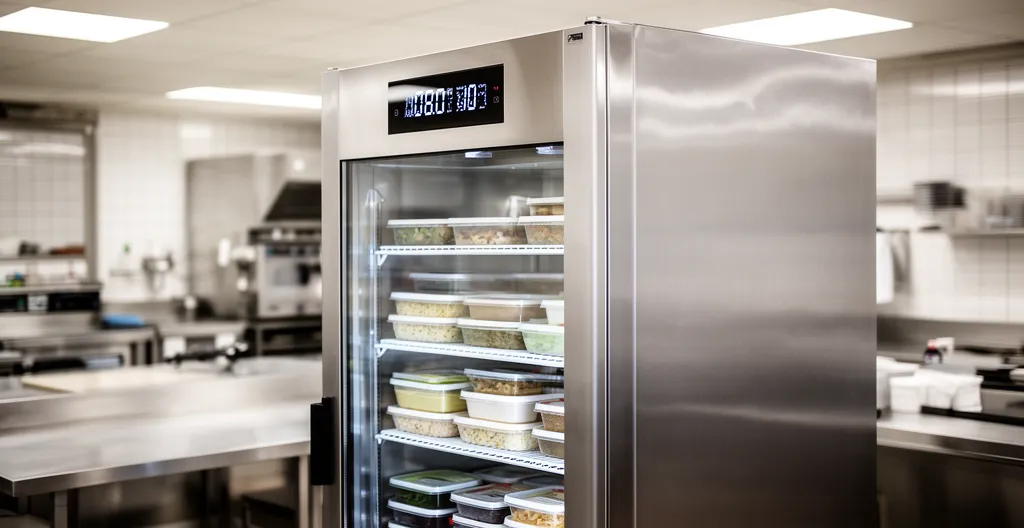 Armoire réfrigérée professionnelle avec afficheur température digital HACCP